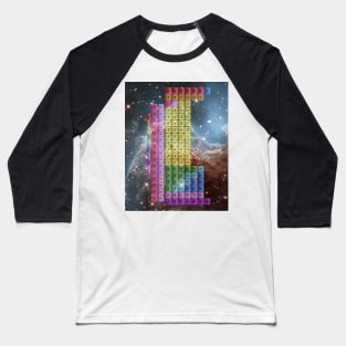 Starfield Periodic Table with 118 Element Names Baseball T-Shirt